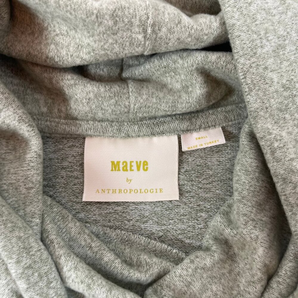 Maeve Anthropologie Oversized Cowl Neck Moss Sweater Sz Small Womens Soft Tunic‎ - Picture 5 of 10